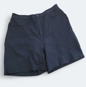 L.L. Bean Black Bike Shorts Size Large Activewear Built In Padded Shorts Lining